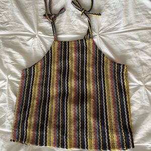 Striped Multicolor Halter Top